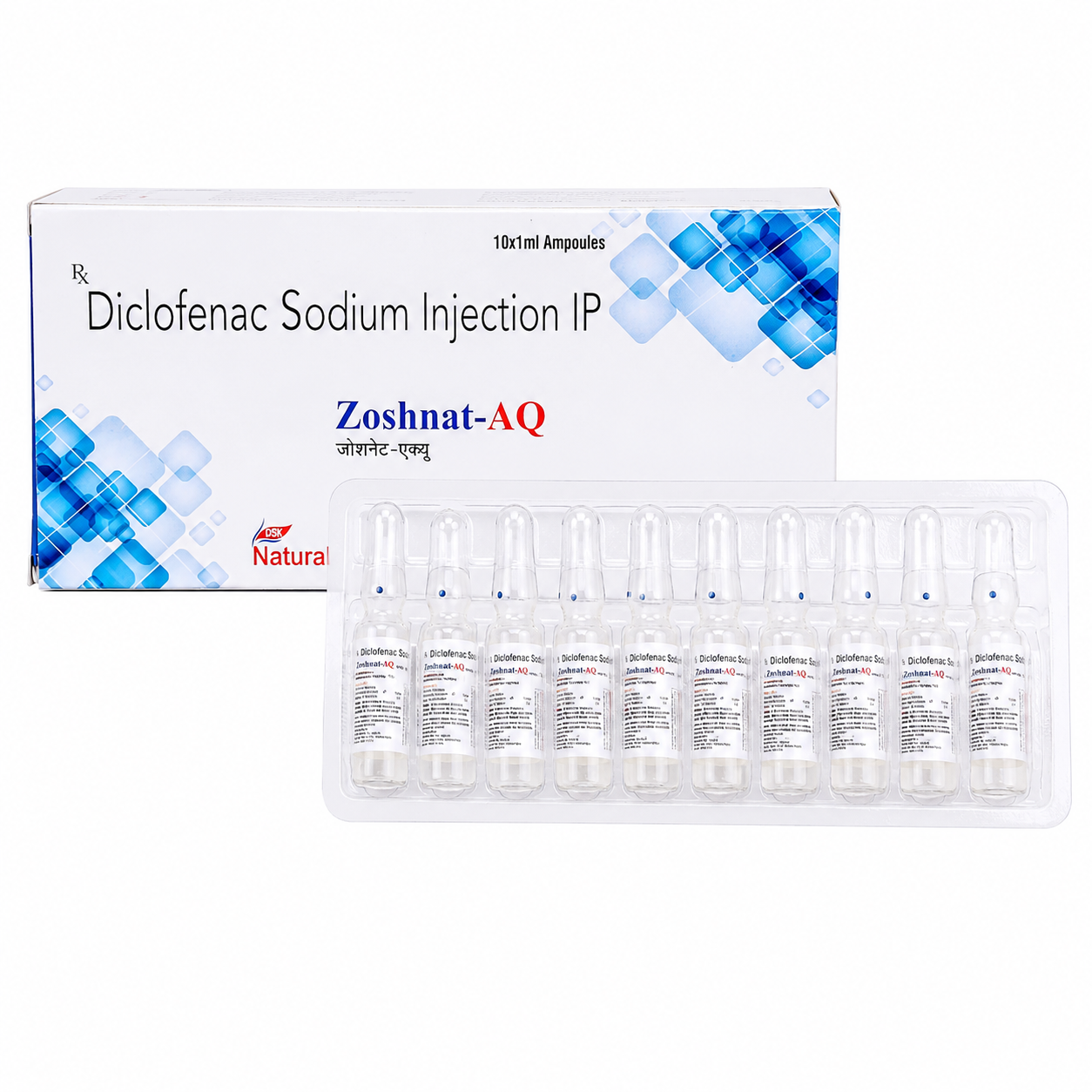 Diclofenac Sodium Injection IP (Zoshnat-AQ Injection)